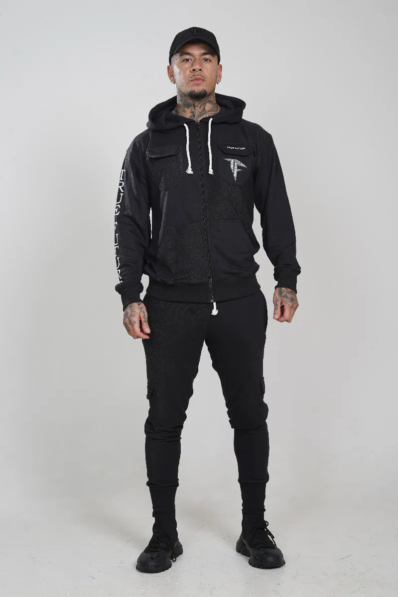 Black Zip Tracksuit