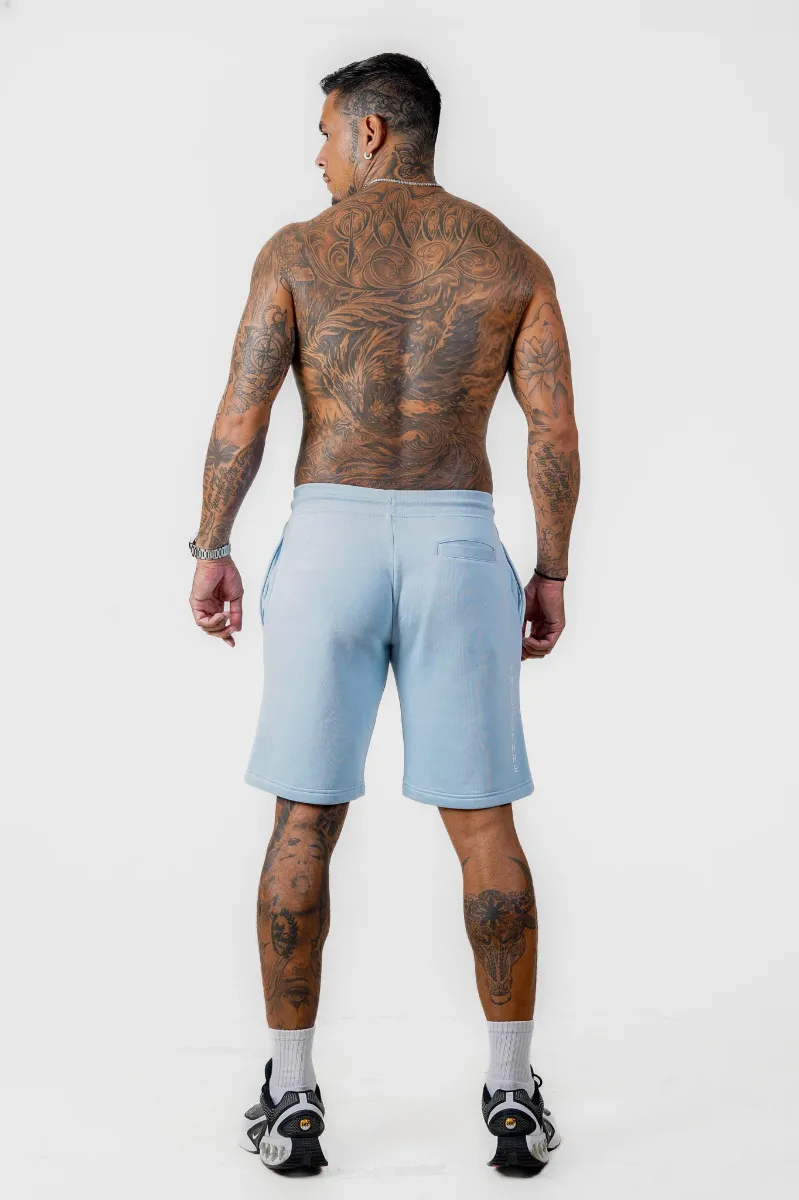 Baby Blue Fleece Shorts