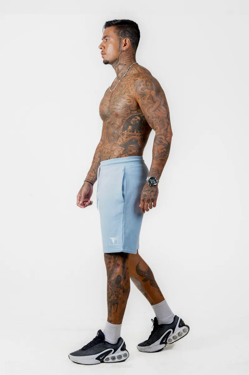 Baby Blue Fleece Shorts