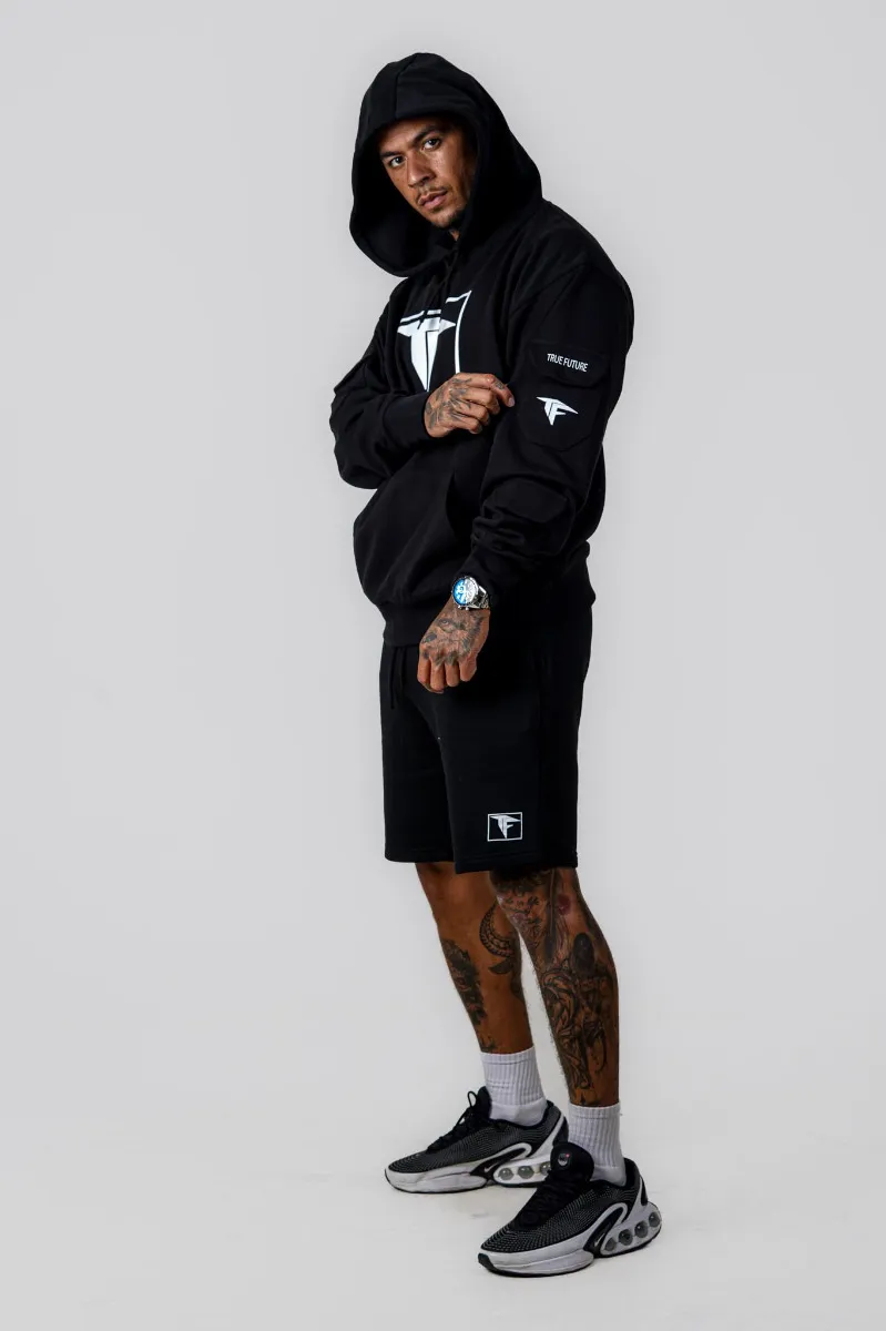 Black TF Box Hoodie