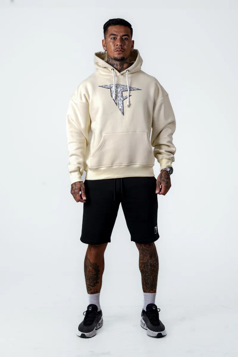 Cream Oversized Hoodie