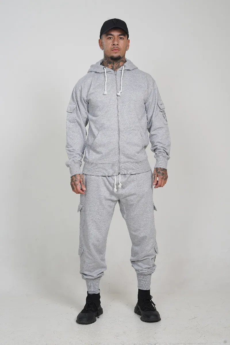 Grey Zip Tracksuit