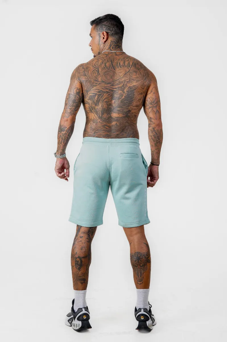 Green Fleece Shorts