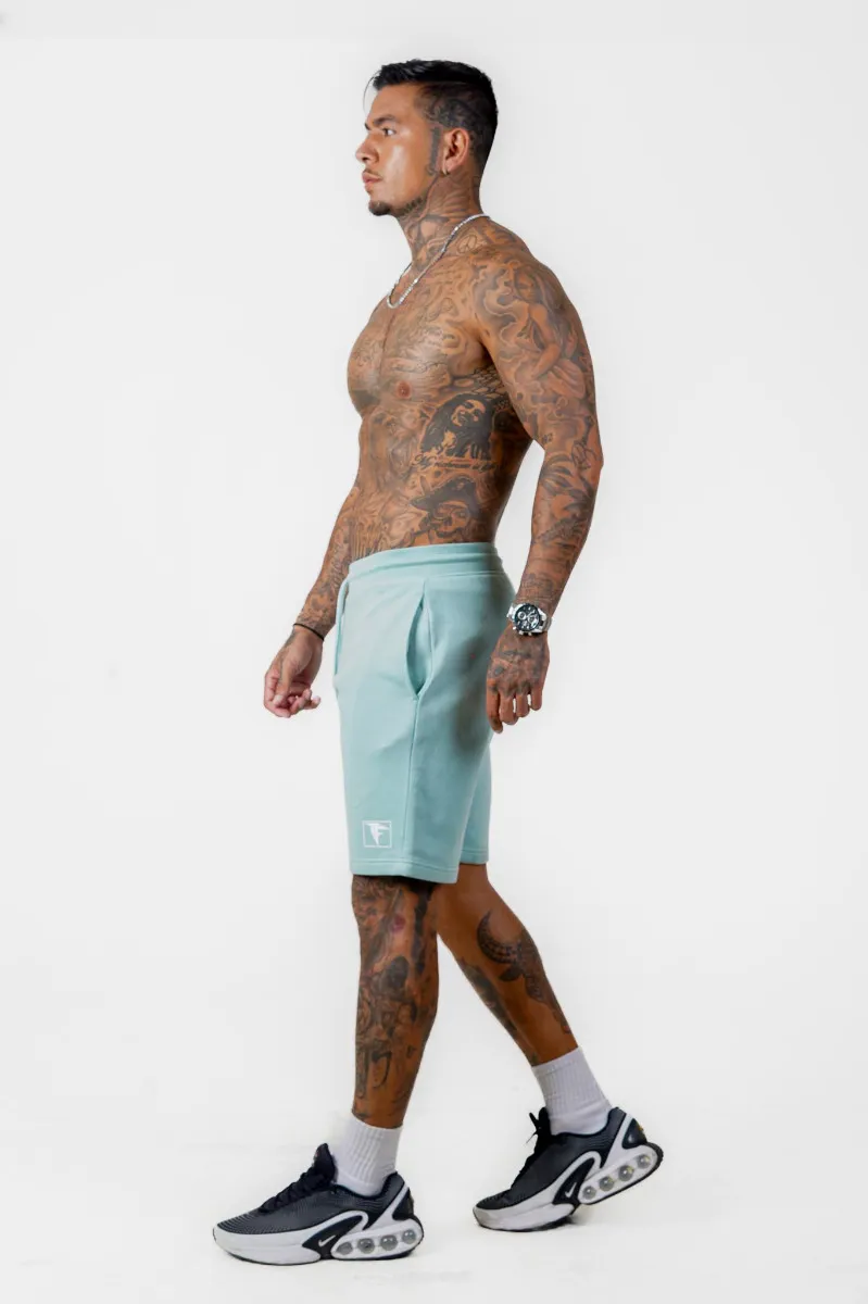 Green Fleece Shorts