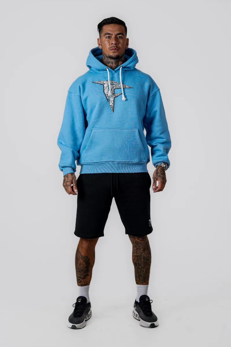 Baby Blue Oversized Hoodie