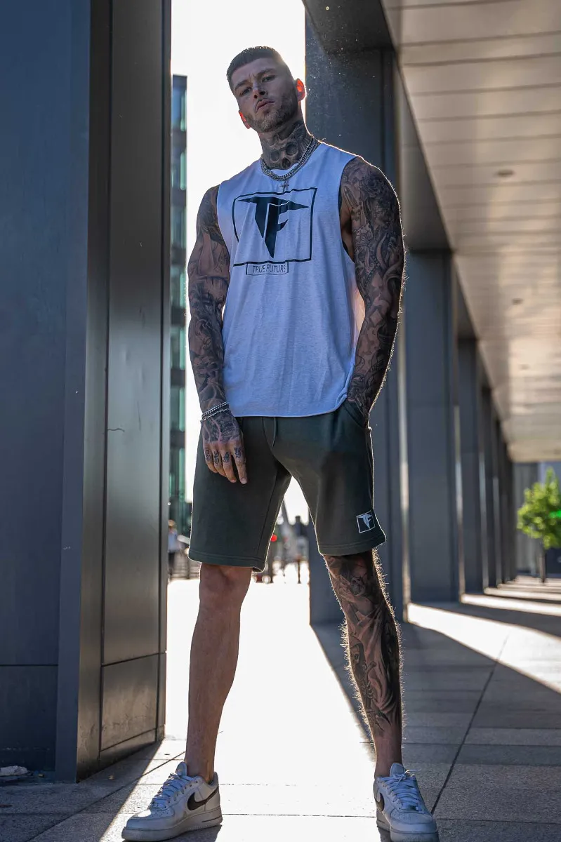 Men Classic Sleeveless T-shirt White
