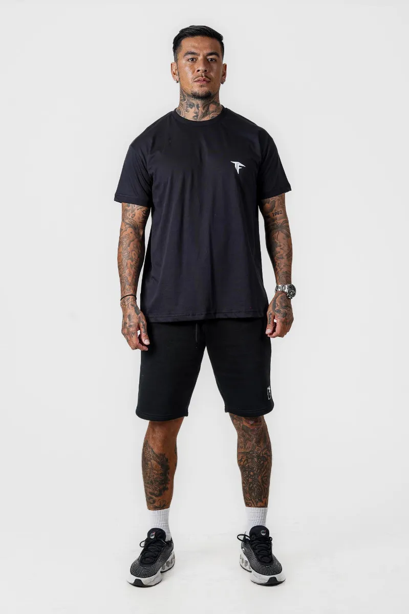 Black Japanese Butterfly Oversized T-Shirt