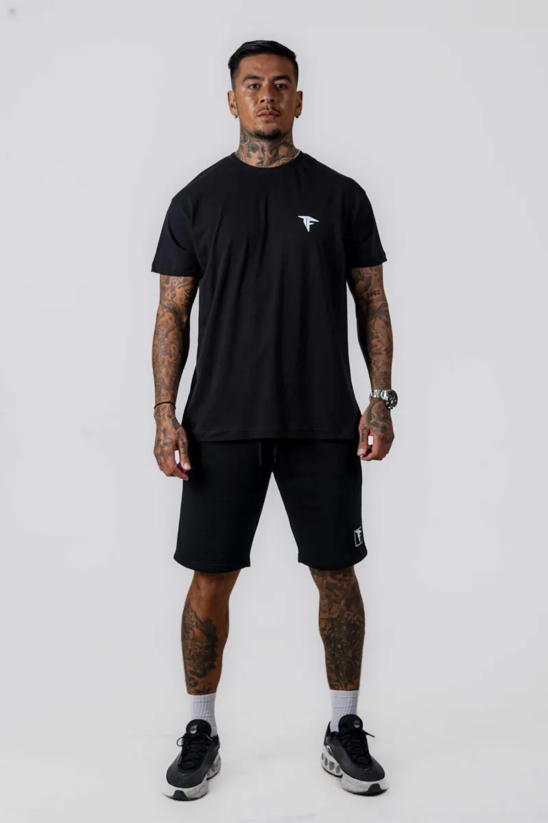 Black Japanese Writing Oversized T-Shirt