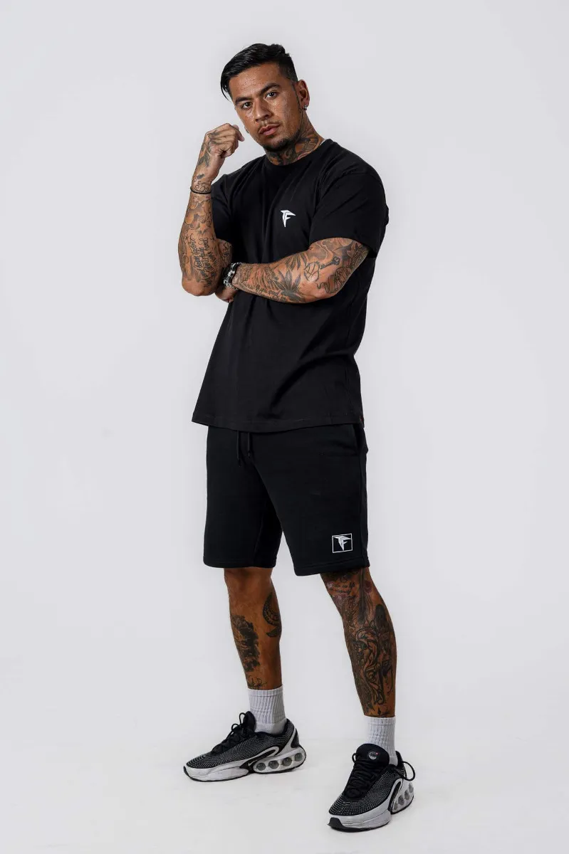 Black Japanese Writing Oversized T-Shirt