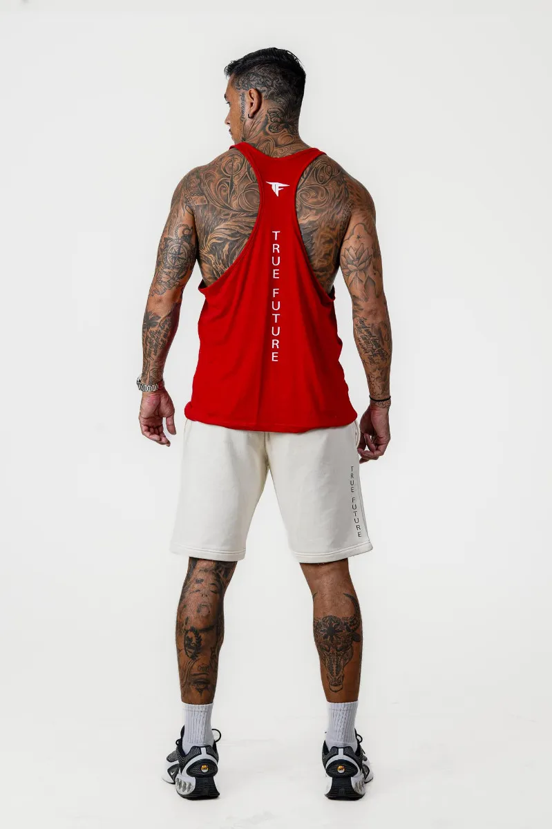 Men Man Up Classic Vest Red