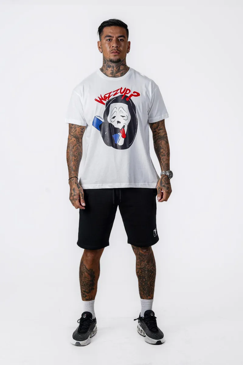 White Wazzupp Oversized T-Shirt