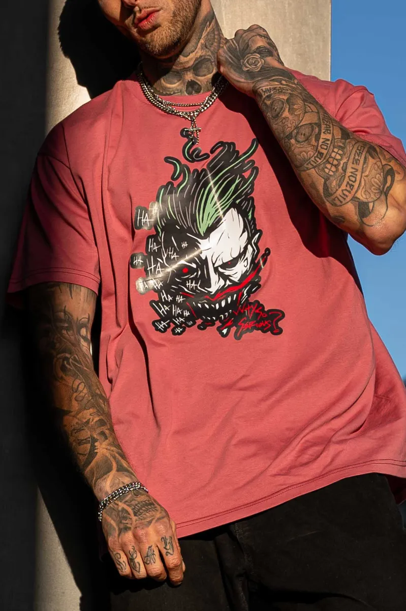 Pink Joker Oversized T-Shirt