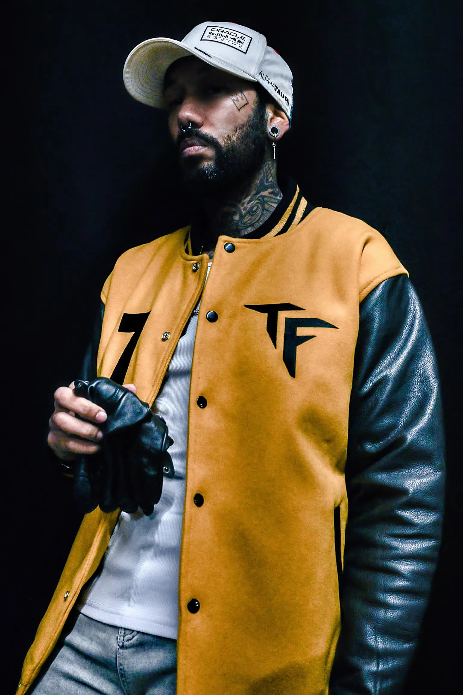 Yellow Flower Varsity Jacket
